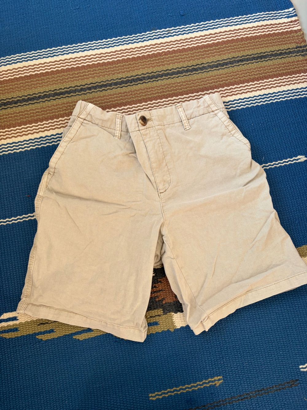 Women’s Khaki Elastic Waist Shorts